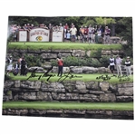 Nicklaus, Player, Geiberger & Baird Signed Legends of Golf Tee Shot Photo JSA ALOA