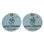Pair of 1975 Masters Tournament Tuesday Practice Round Tickets - #2719 & #2720