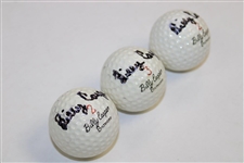 Billy Caspers Signed Wilson Biltmore Box & Three (3) Golf Balls JSA ALOA
