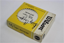 Billy Caspers Signed Wilson Biltmore Box & Three (3) Golf Balls JSA ALOA