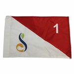 Undated Red & White Streamsong 1 Embroidered Golf Flag