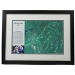 2004 Augusta National Golf Club Masters Aerial Fold Out Map - Framed