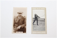 Two (2) James Braid Tabacco Golf Cards - Marsuma Co. & Millhoff & Co.