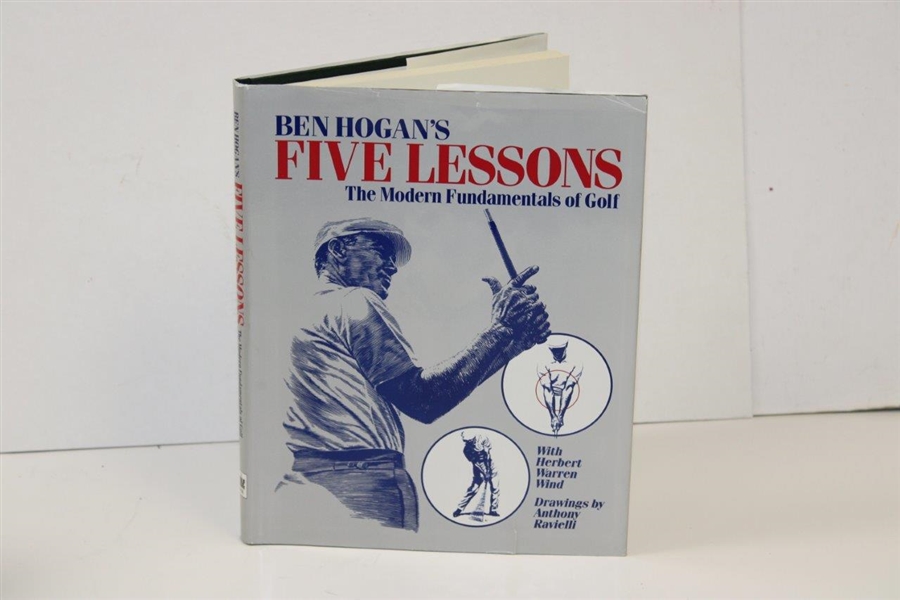 Ben Hogan Signed 1985 Five Golf Lessons Book JSA ALOA