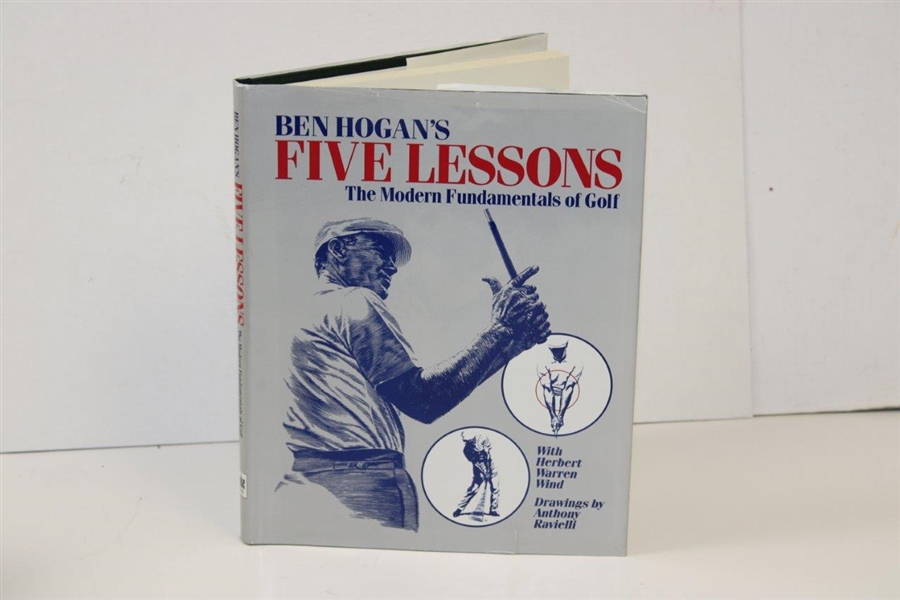 Ben Hogan Signed 1985 'Five Golf Lessons' Book JSA ALOA