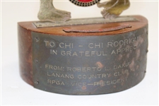 Chi-Chi Rodriguez's Lanang Country Club President Gifted Appreciation Philippines Statue