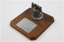 Chi-Chi Rodriguez's 1982 Exton Frazer Rotary Club Gifted 'Liberty Bell' Appreciation Plaque