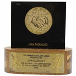 Chi-Chi Rodriguezs 1974 Charlie Bartlett Award for Unselfish Contributions to Society