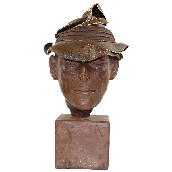 Chi-Chi Rodriguezs Personal Head Sculpture with Hat - Hat Has Damage
