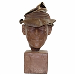 Chi-Chi Rodriguezs Personal Head Sculpture with Hat - Hat Has Damage