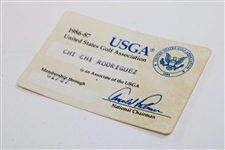 Chi-Chi Rodriguez's 1986-87 USGA Membership Card - Arnold Palmer National Chairman