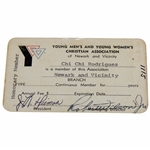 Chi-Chi Rodriguezs Personal YMCA of Newark & Vicinity Honorary Member Card