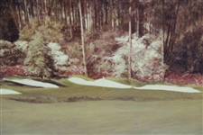 Chi-Chi Rodriguez's Personal Masters Tournament Gift - Hole #13 Reproduction from 1970 Oil Painting - Framed