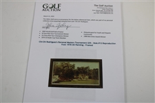 Chi-Chi Rodriguez's Personal Masters Tournament Gift - Hole #13 Reproduction from 1970 Oil Painting - Framed