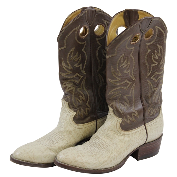 Chi-Chi Rodriguezs Personal Justin Style Leather Cowboy Boots