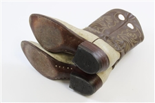 Chi-Chi Rodriguez's Personal Justin Style Leather Cowboy Boots