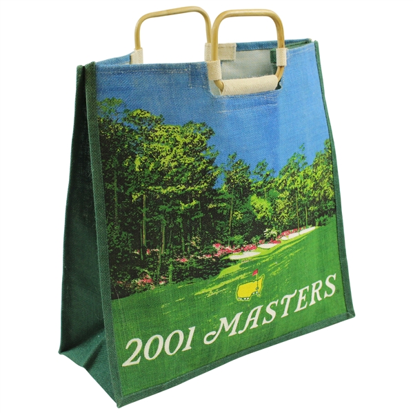 2001 Masters Tournament Logo Hole #13 Jute Tote Bag