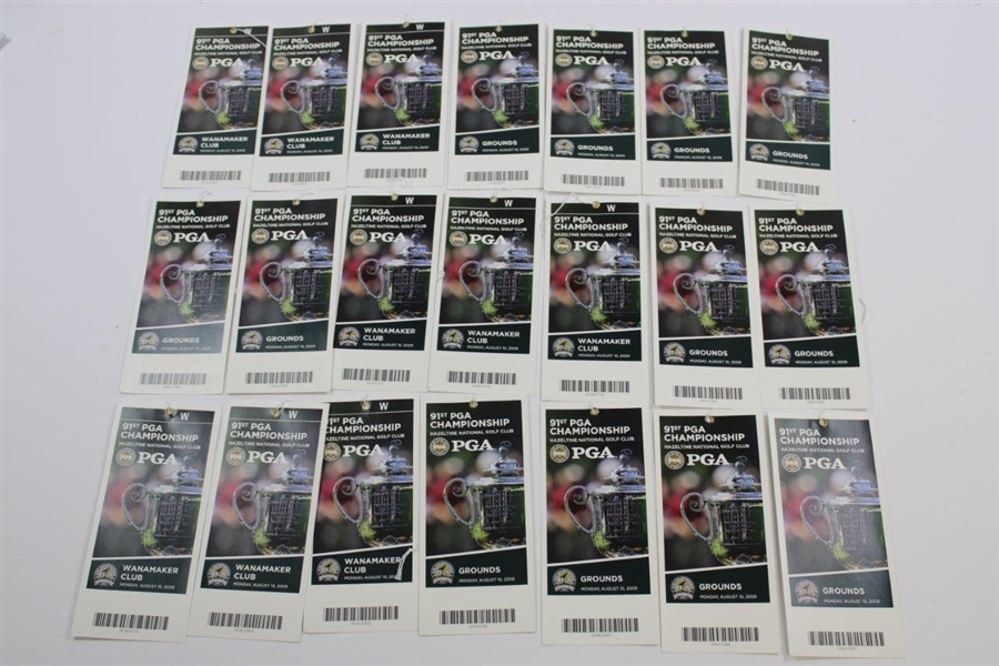 Twenty-One (21) 2009 PGA Championship at Hazeltine GC Monday Tickets & Parking Passes