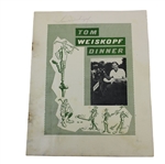 Tom Weiskopf Signed Tom Weiskopf Day Dinner Program JSA ALOA