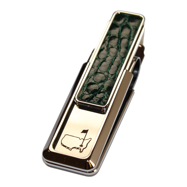 2007 Augusta National GC Masters Tournament Gift - Alligator Skin Money Clip in Box