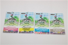 2018 Masters Full Tournament Day Ticket Set - Thursday, Friday, Saturday & Sunday