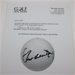 Seve Ballesteros Signed Slazenger Masters Logo Golf Ball FULL JSA #YY19981