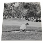 Champion Arnold Palmer Plays Shot from Sand Trap at 1960 US Open Wire Photo