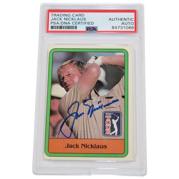 Jack Nicklaus Signed 1981 Donruss Rookie Card PSA/DNA Certified Auto Grade Authentic #84731066