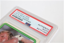 Jack Nicklaus Signed 1981 Donruss Rookie Card PSA/DNA Certified Auto Grade Authentic #84731066