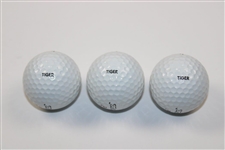 Tiger Woods Sleeve of Three Titleist 2 TIGER Professional 90 Golf Balls