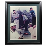 Tiger Woods Early Career Amen Corner Collage Poster - Framed