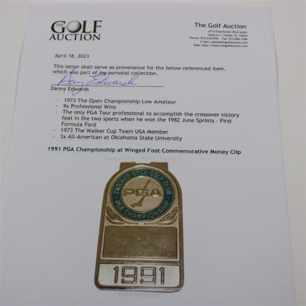 1991 PGA Championship at Crooked Stick Commemorative Money Clip
