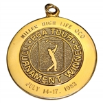Champion Danny Edwards 1983 Miller High Life QCO PGA Tour 10k Gold Winners Medal