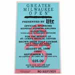 1996 Greater Milwaukee Open Series Ticket - Tigers Professional Debut!
