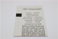 1996 Greater Milwaukee Open Series Ticket - Tiger's Professional Debut