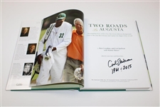 Augusta National Caddy Carl Jackson & Ben Crenshaw Signed Two Roads To Augusta Book JSA ALOA