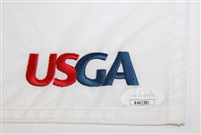 Matthew Fitzpatrick Signed 2022 Us Open Flag JSA #AH61381