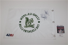 Matthew Fitzpatrick Signed 2022 Us Open Flag JSA #AH61381