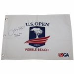 Gary Woodland Signed 2019 Us Open Flag W/Inscription JSA #AH61378