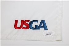 Gary Woodland Signed 2019 Us Open Flag W/Inscription JSA #AH61378