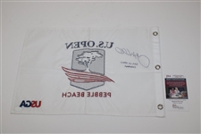Gary Woodland Signed 2019 Us Open Flag W/Inscription JSA #AH61378