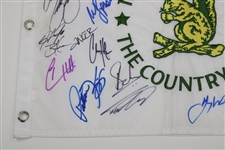 Matthew Fitzpatrick & Field Signed 2022 Us Open Flag W/ 22 Autographs JSA ALOA