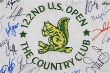 Matthew Fitzpatrick & Field Signed 2022 Us Open Flag W/ 22 Autographs JSA ALOA