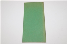 1968 Augusta National GC 'Records of the Masters Tournament 1934-1967 Booklet