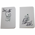 Adam Scott & Bubba Watson Signed Augusta National GC Scorecards JSA ALOA