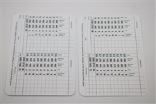 Adam Scott & Bubba Watson Signed Augusta National GC Scorecards JSA ALOA