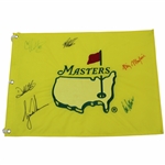 Tiger Woods & others Signed 1997 Masters Fully Embroidered Flag JSA ALOA