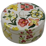 Augusta National Masters Dellarte Ltd Ed #100/100 Hand Painted Floral Ceramic Dish New in Box