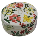 Augusta National Masters Dellarte Ltd Ed #100/100 Hand Painted Floral Ceramic Dish New in Box