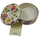 Augusta National Masters Dellarte Ltd Ed #100/100 Hand Painted Floral Ceramic Dish New in Box